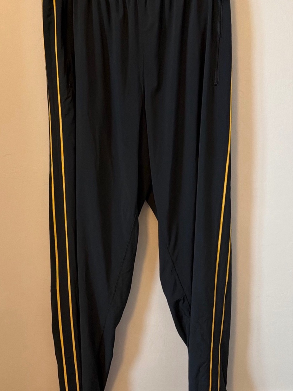 Nike Black Gold Striped Track Pants